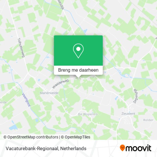 Vacaturebank-Regionaal kaart