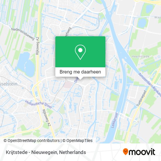 Krijtstede - Nieuwegein kaart
