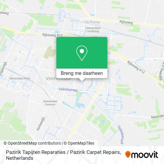 Pazirik Tapijten Reparaties / Pazirik Carpet Repairs kaart