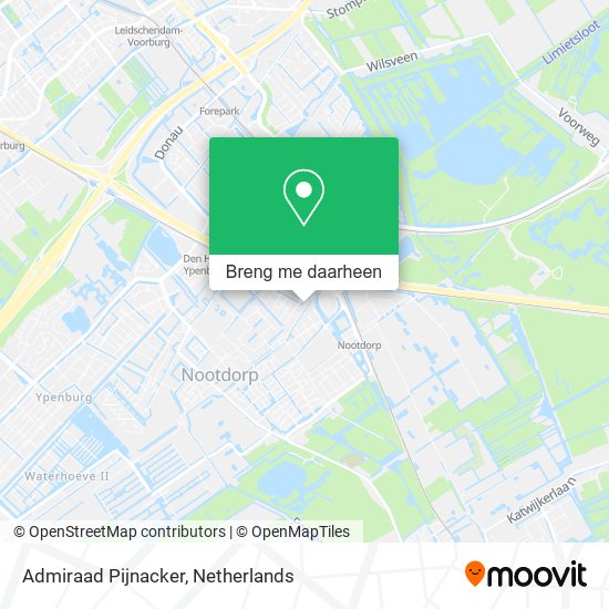 Admiraad Pijnacker kaart