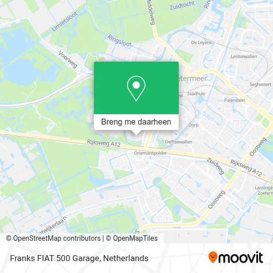 Franks FIAT 500 Garage kaart