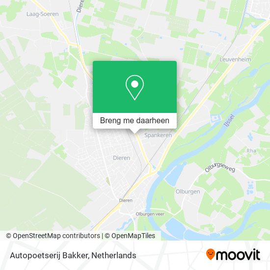 Autopoetserij Bakker kaart