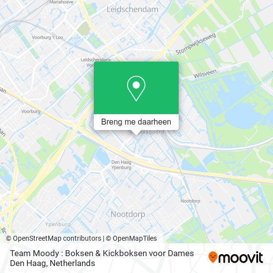 Team Moody : Boksen & Kickboksen voor Dames Den Haag kaart