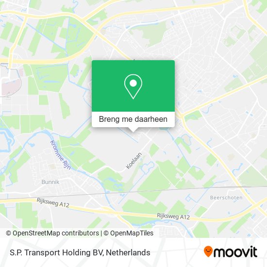 S.P. Transport Holding BV kaart