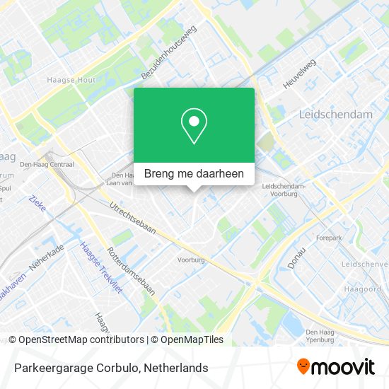 Parkeergarage Corbulo kaart