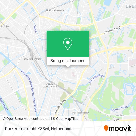 Parkeren Utrecht Y33wl kaart