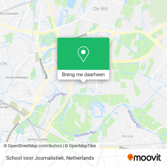 School voor Journalistiek kaart