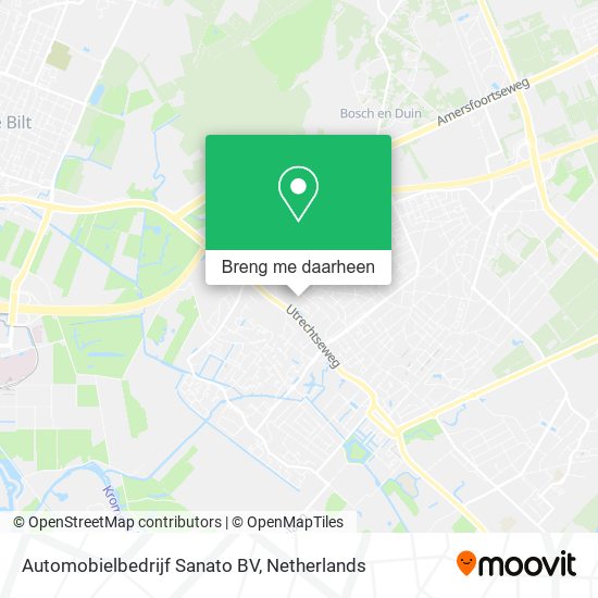 Automobielbedrijf Sanato BV kaart