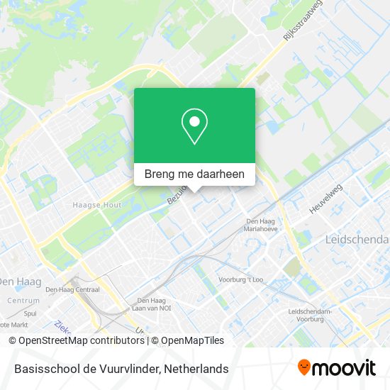 Basisschool de Vuurvlinder kaart