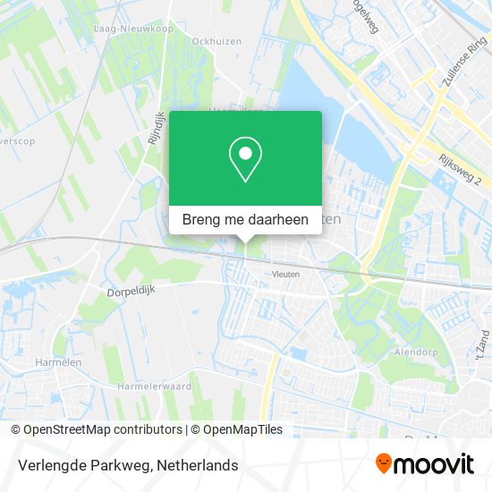 Verlengde Parkweg kaart