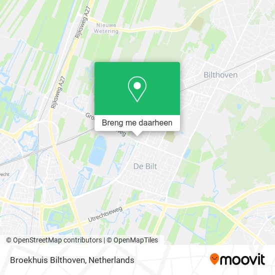 Broekhuis Bilthoven kaart