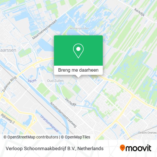 Verloop Schoonmaakbedrijf B.V. kaart
