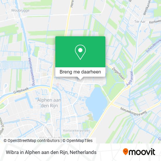 Wibra in Alphen aan den Rijn kaart