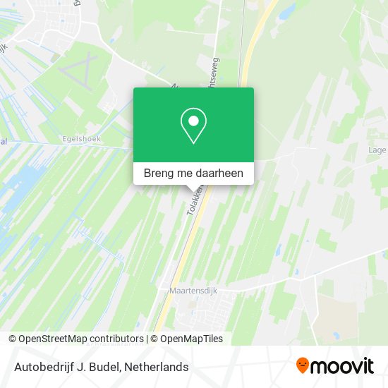 Autobedrijf J. Budel kaart