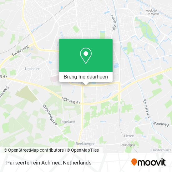 Parkeerterrein Achmea kaart