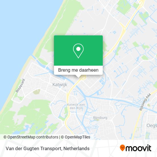 Van der Gugten Transport kaart