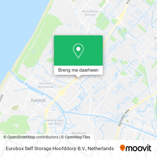 Eurobox Self Storage Hoofddorp B.V. kaart