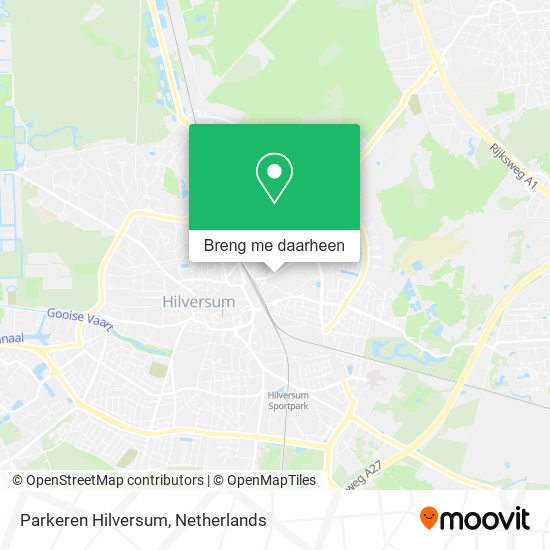 Parkeren Hilversum kaart