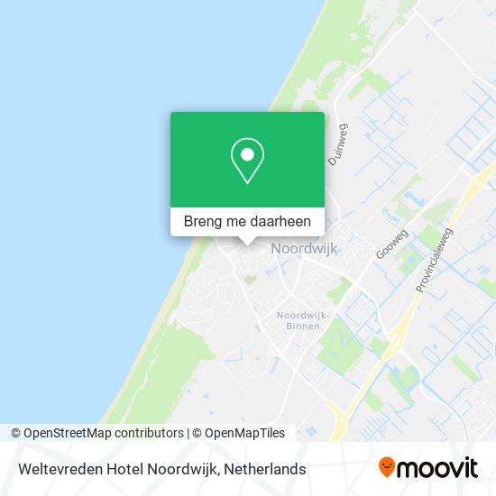 Weltevreden Hotel Noordwijk kaart