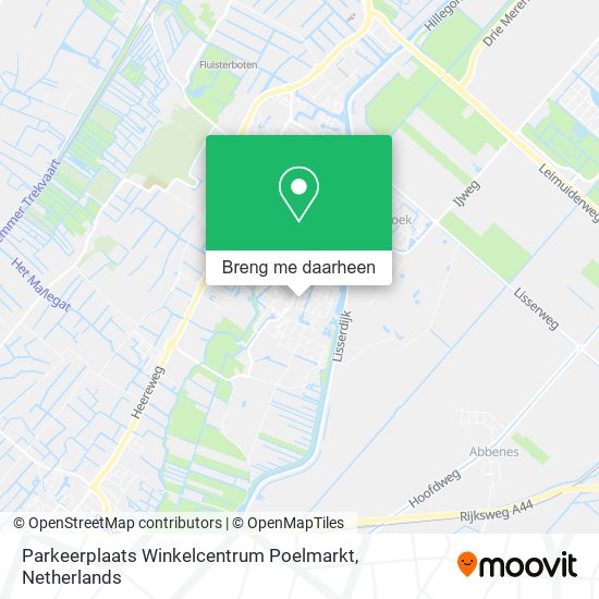 Parkeerplaats Winkelcentrum Poelmarkt kaart