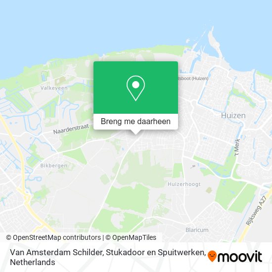 Van Amsterdam Schilder, Stukadoor en Spuitwerken kaart