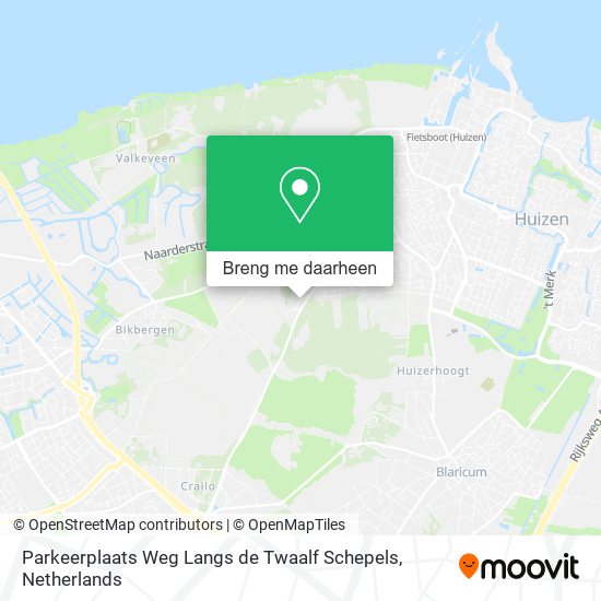 Parkeerplaats Weg Langs de Twaalf Schepels kaart