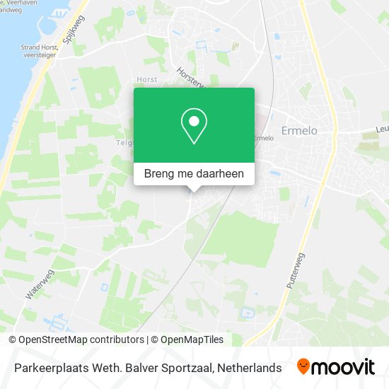 Parkeerplaats Weth. Balver Sportzaal kaart