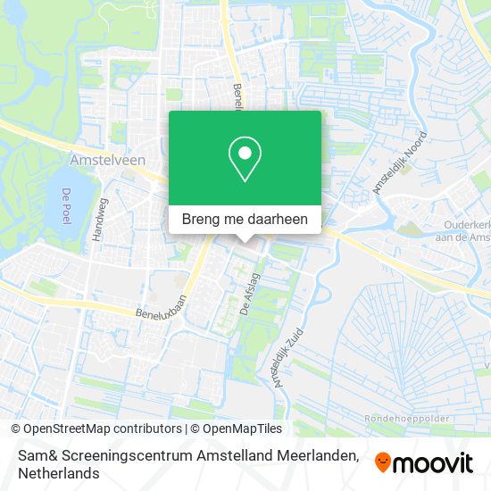 Sam& Screeningscentrum Amstelland Meerlanden kaart