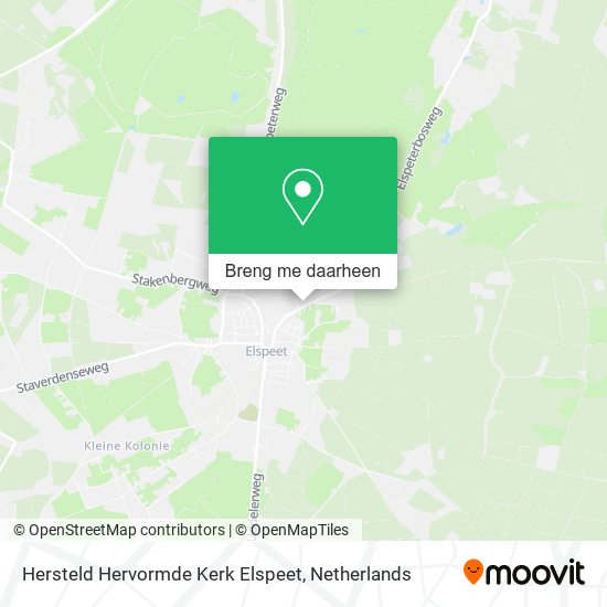 Hersteld Hervormde Kerk Elspeet kaart