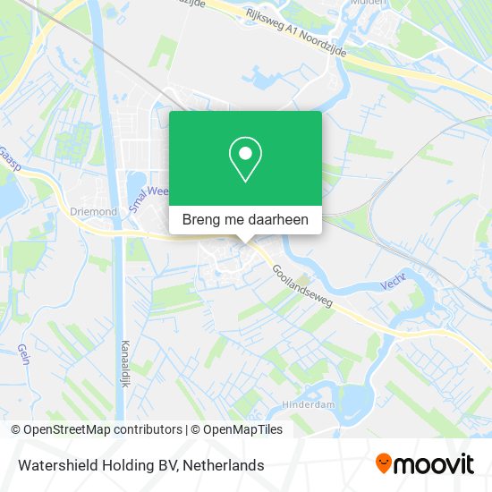 Watershield Holding BV kaart