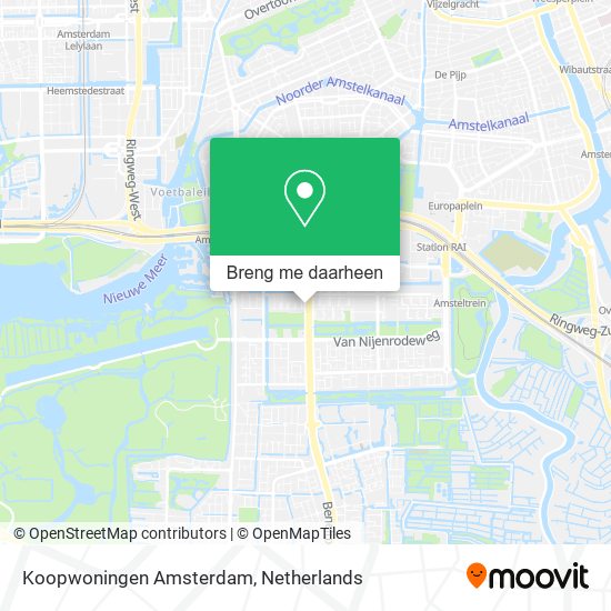 Koopwoningen Amsterdam kaart