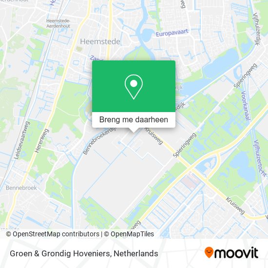 Groen & Grondig Hoveniers kaart