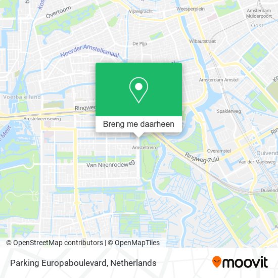 Parking Europaboulevard kaart