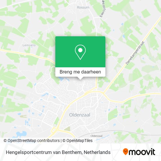 Hengelsportcentrum van Benthem kaart