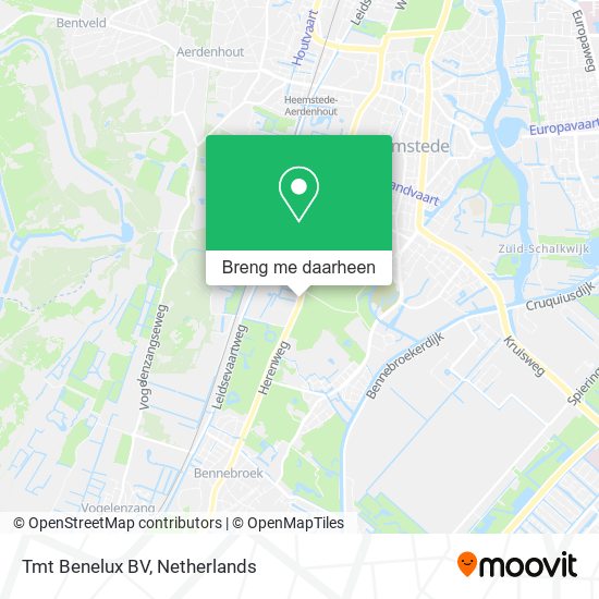 Tmt Benelux BV kaart