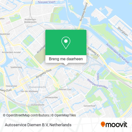 Autoservice Diemen B.V kaart