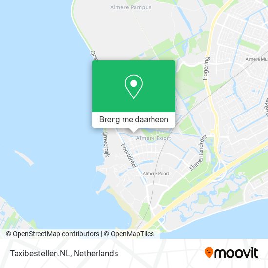 Taxibestellen.NL kaart