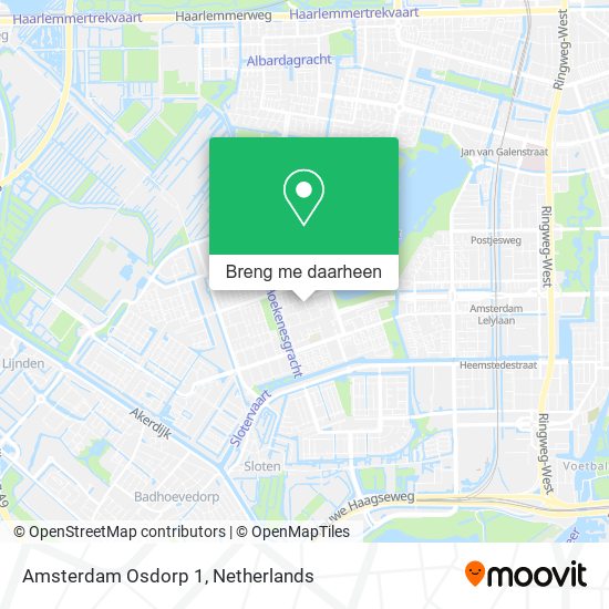 Amsterdam Osdorp 1 kaart