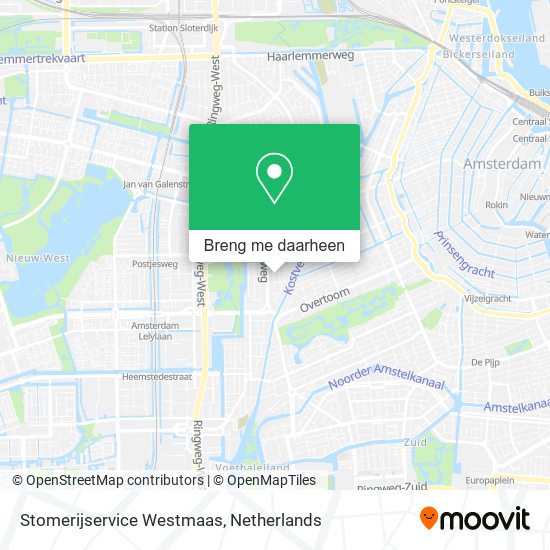 Stomerijservice Westmaas kaart