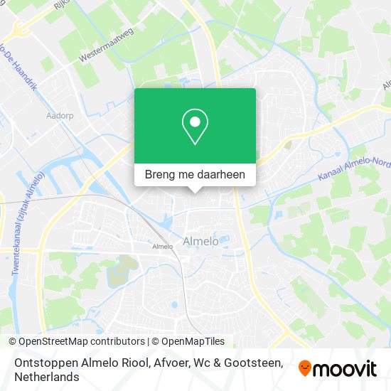 Ontstoppen Almelo Riool, Afvoer, Wc & Gootsteen kaart