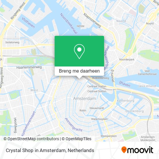 Crystal Shop in Amsterdam kaart