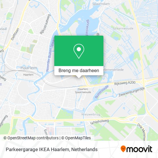 Parkeergarage IKEA Haarlem kaart