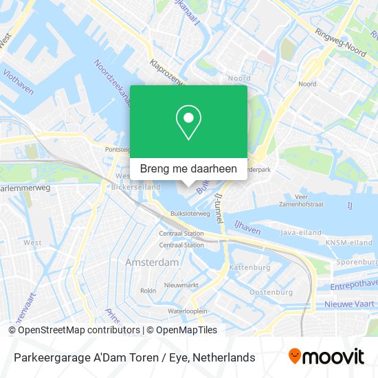 Parkeergarage A'Dam Toren / Eye kaart