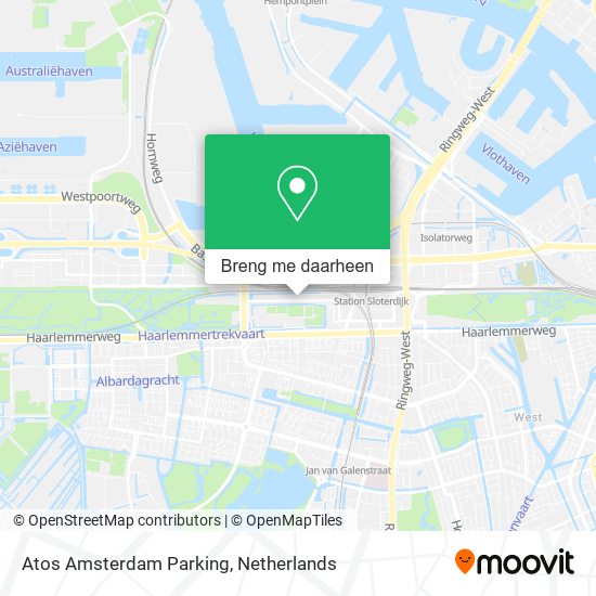 Atos Amsterdam Parking kaart