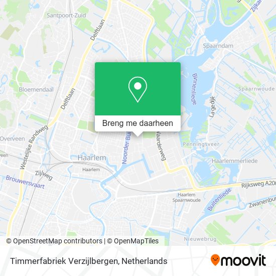 Timmerfabriek Verzijlbergen kaart