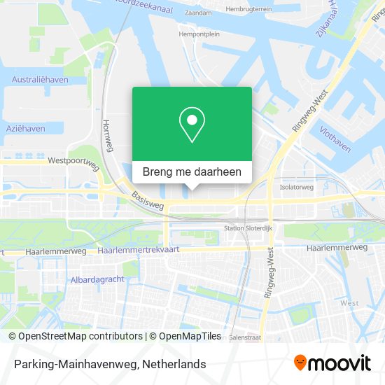 Parking-Mainhavenweg kaart