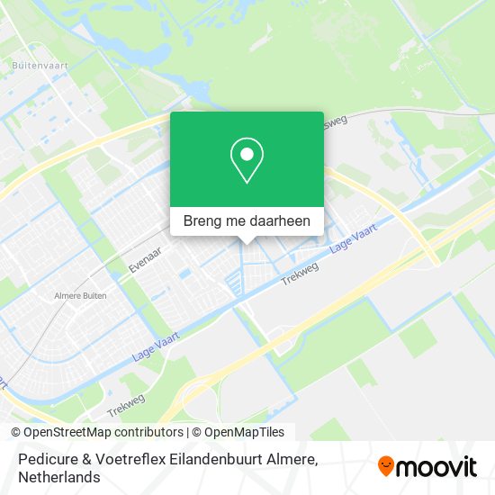 Pedicure & Voetreflex Eilandenbuurt Almere kaart