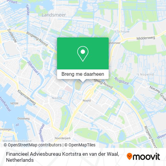 Financieel Adviesbureau Kortstra en van der Waal kaart