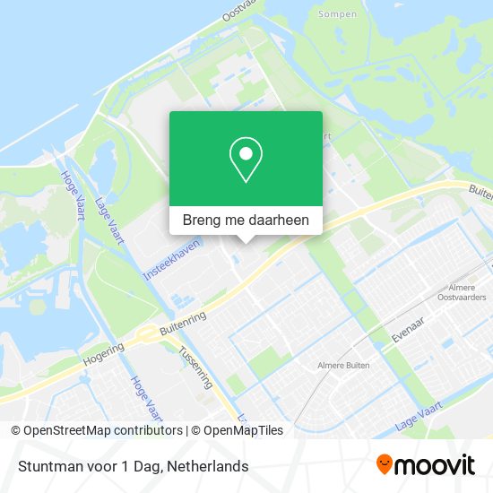 Stuntman voor 1 Dag kaart