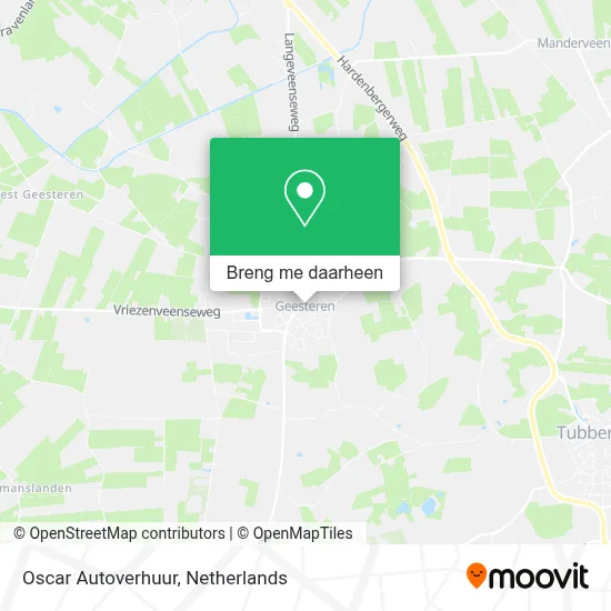 Oscar Autoverhuur kaart